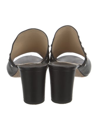 Jimmy Choo Leather Studded Accents Slides