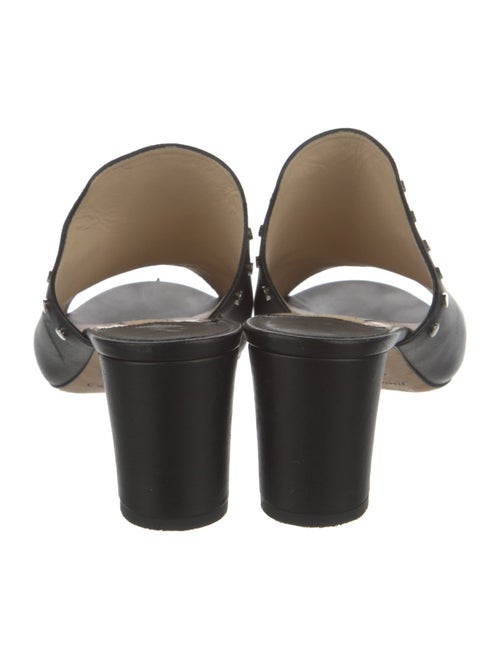 Jimmy Choo Leather Studded Accents Slides