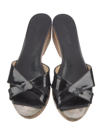 Jimmy Choo Prima Patent Leather Slides