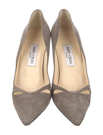 Jimmy Choo Suede Printed Pumps