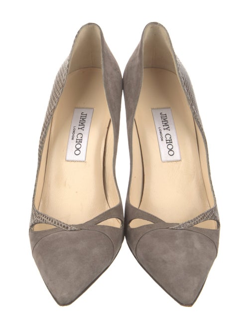 Jimmy Choo Suede Printed Pumps