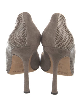 Jimmy Choo Suede Printed Pumps