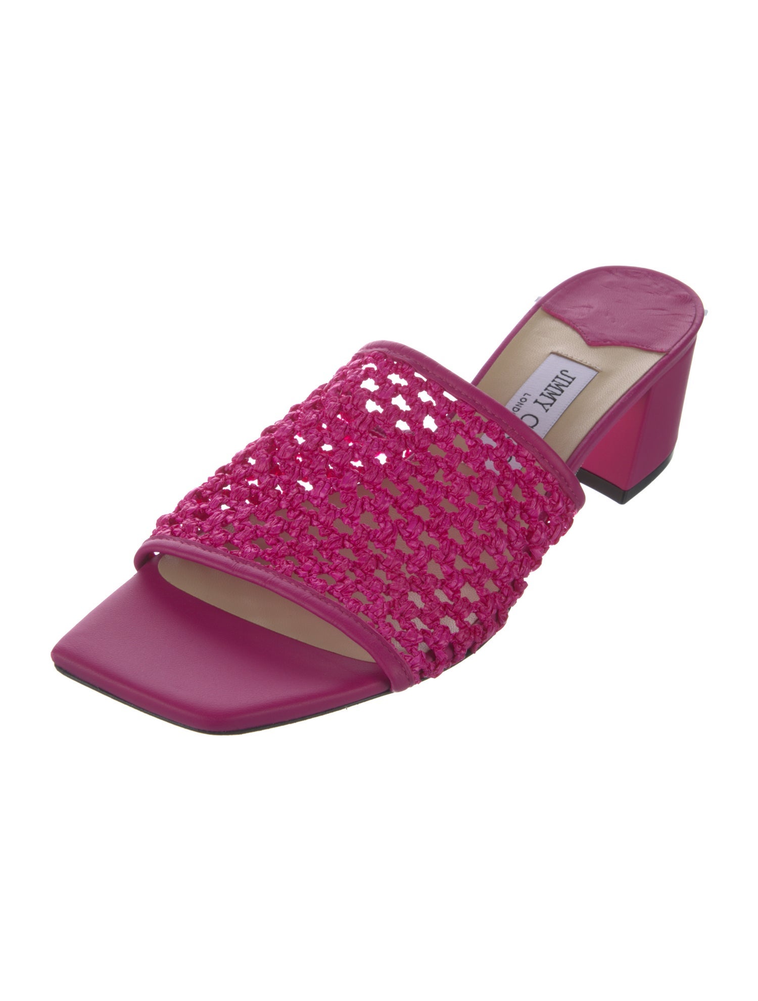 Jimmy Choo Leather Slides