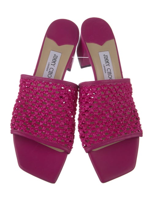 Jimmy Choo Leather Slides