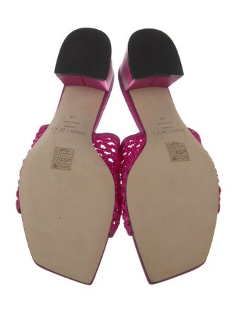 Jimmy Choo Leather Slides
