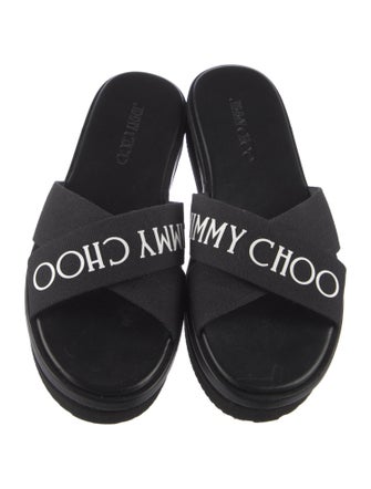 Jimmy Choo Canvas Graphic Print Espadrilles