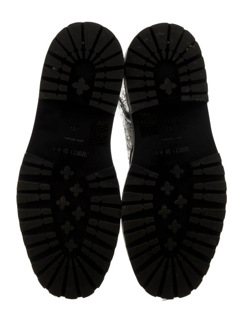 Jimmy Choo Patent Leather Patterned Combat Boots