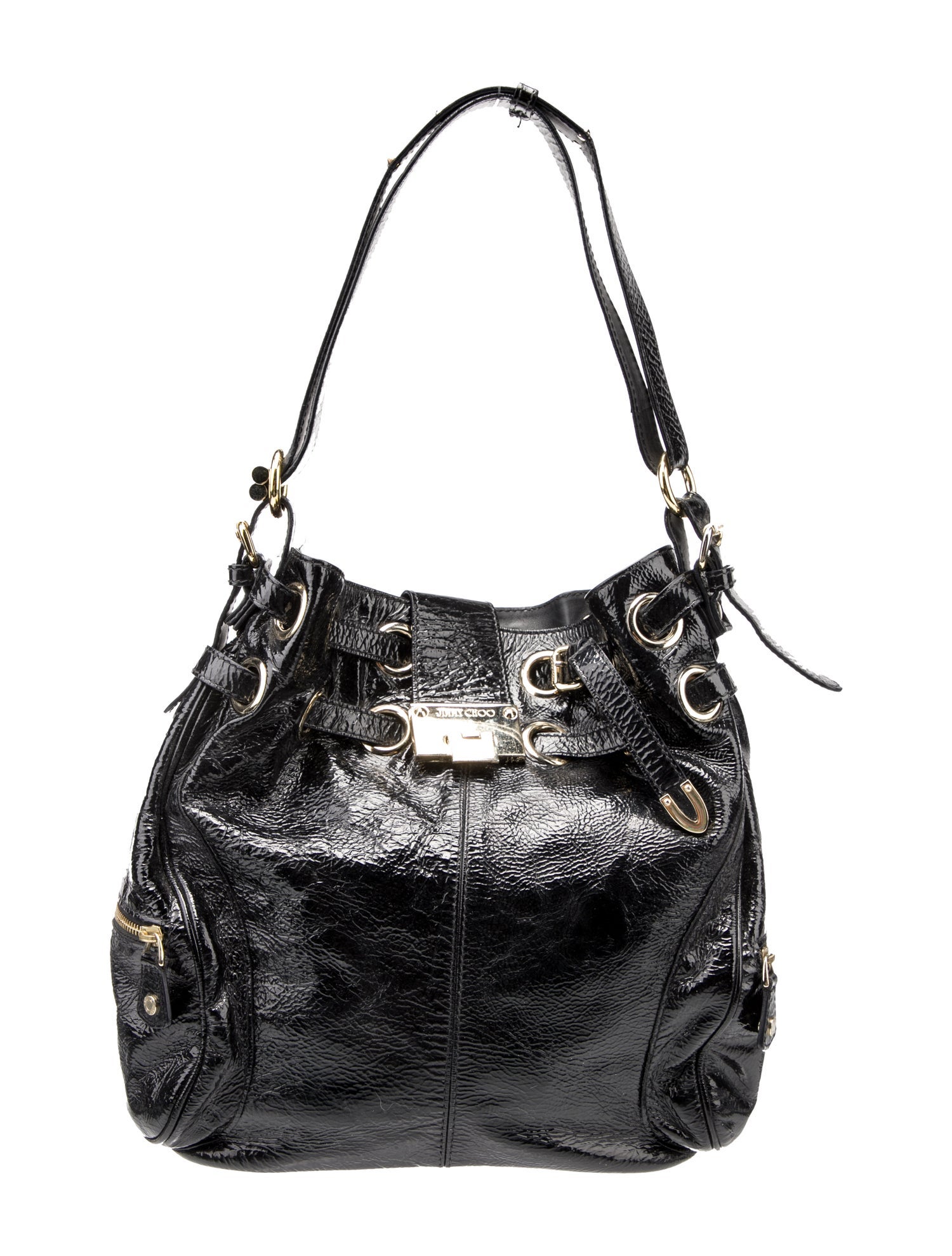 Jimmy Choo Patent Leather Bucket Bag