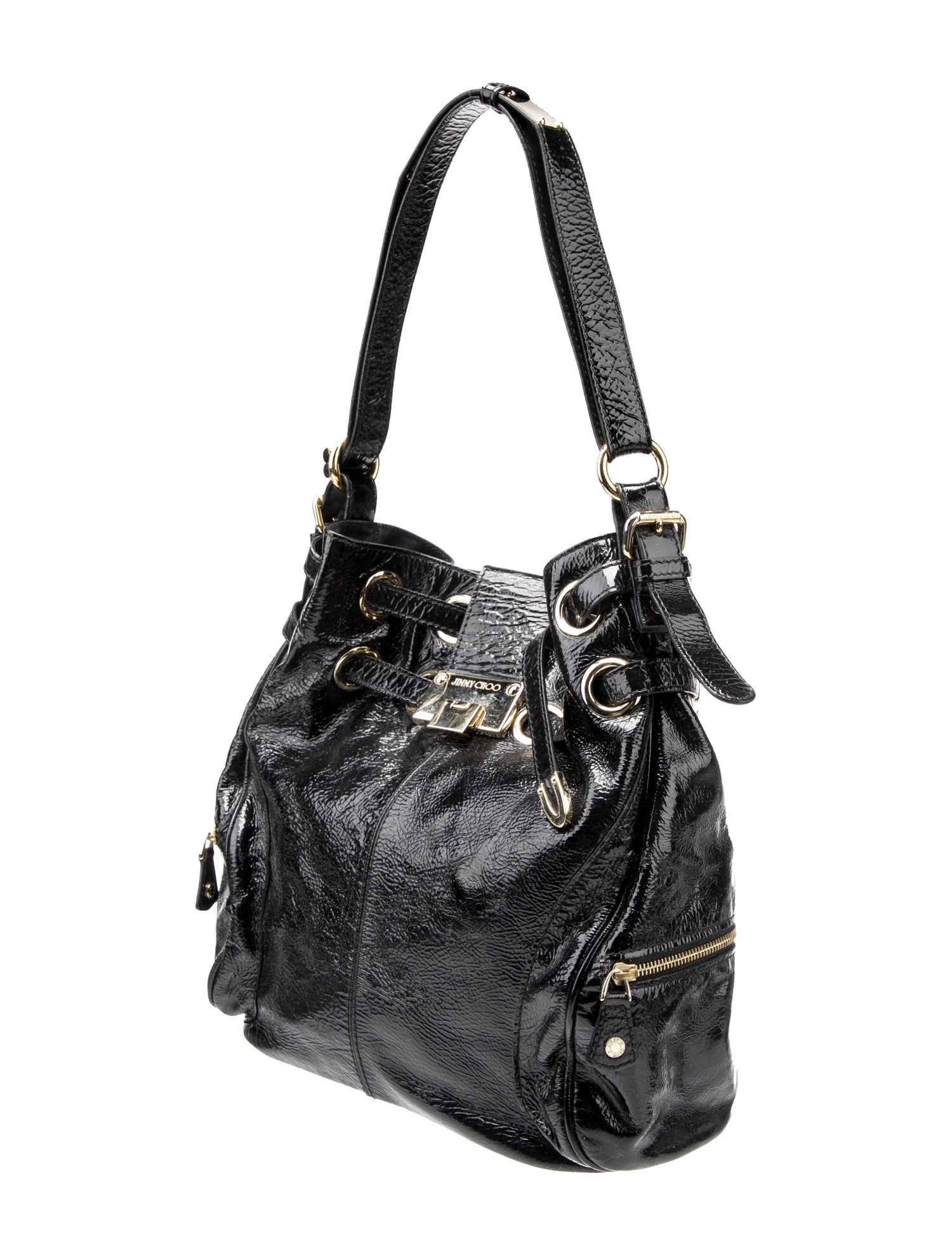 Jimmy Choo Patent Leather Bucket Bag
