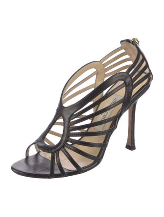 Jimmy Choo Leather Slingback Sandals