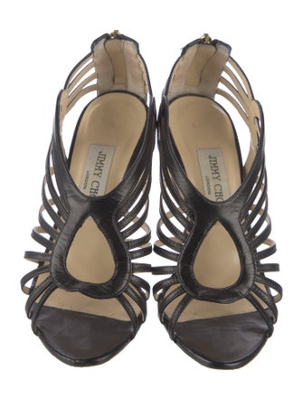 Jimmy Choo Leather Slingback Sandals