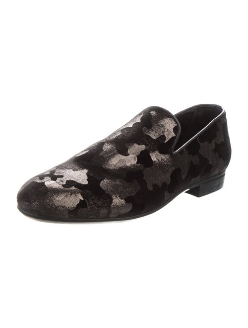 Jimmy Choo Suede Printed Loafers