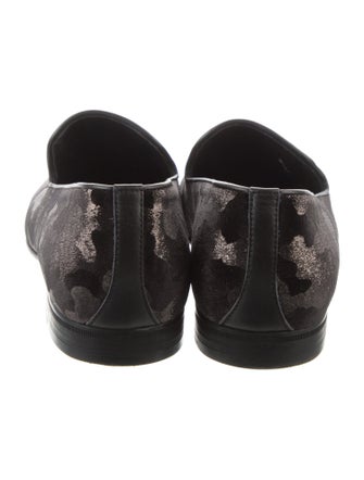 Jimmy Choo Suede Printed Loafers