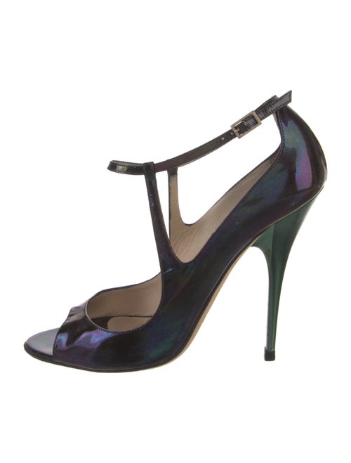Jimmy Choo Patent Leather T-Strap Pumps