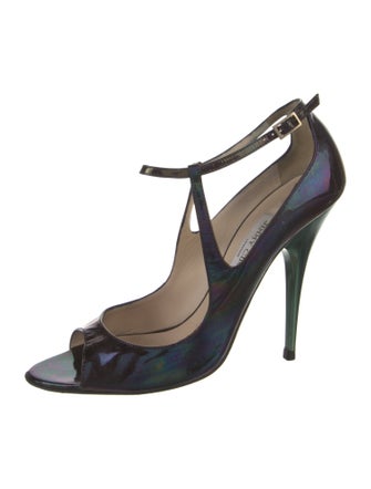 Jimmy Choo Patent Leather T-Strap Pumps