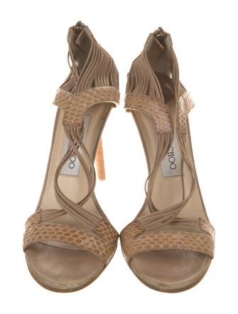 Jimmy Choo Leather Slingback Sandals