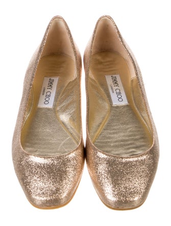 Jimmy Choo Glitter Ballet Flats