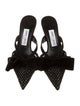 Jimmy Choo Suede Mesh Accents Mules