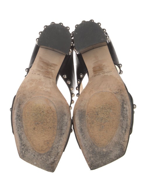 Jimmy Choo Leather Studded Accents Slides