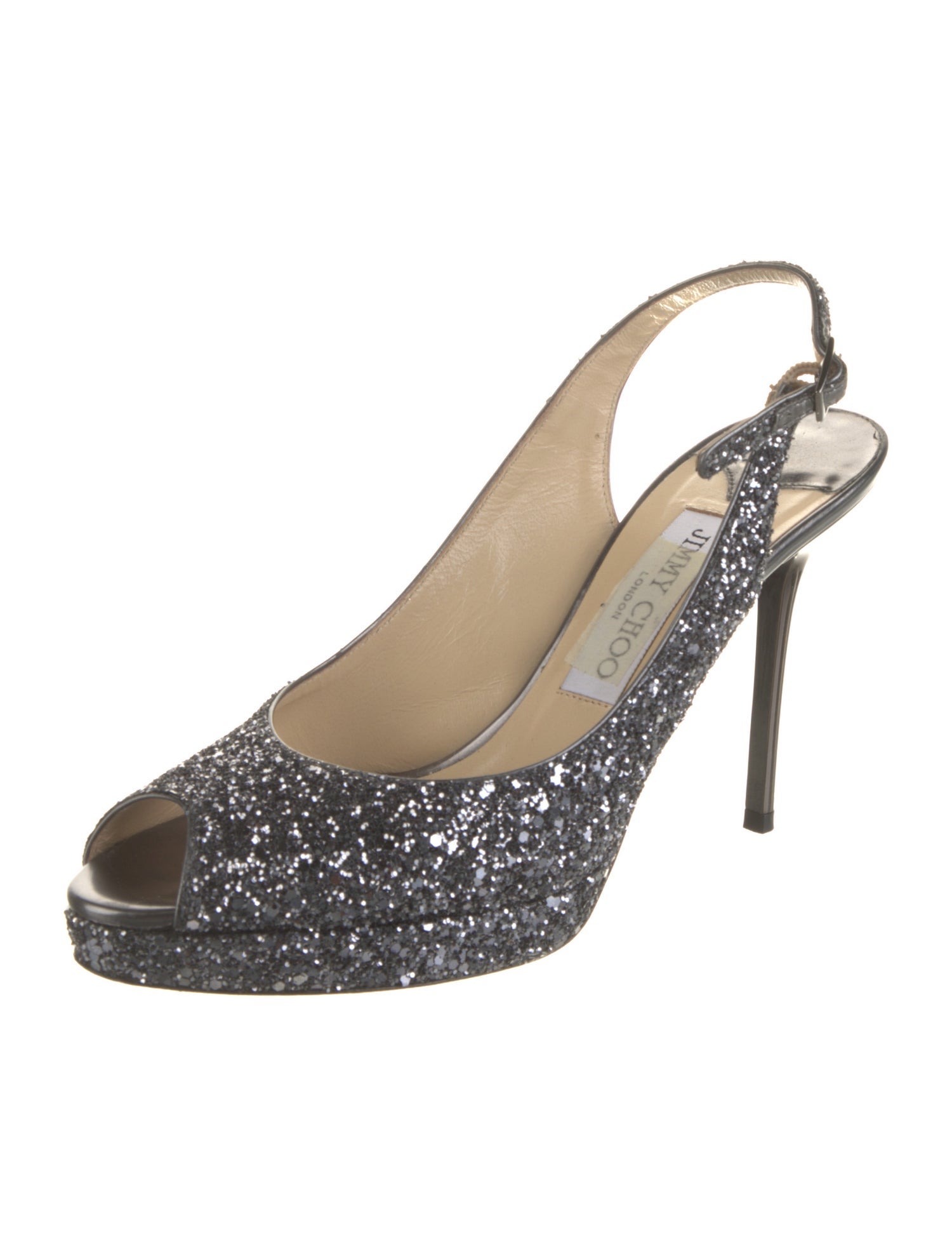 Jimmy Choo Glitter Slingback Pumps
