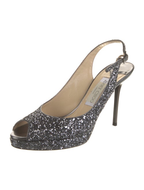 Jimmy Choo Glitter Slingback Pumps