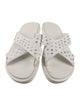 Jimmy Choo Leather Studded Accents Flip Flops