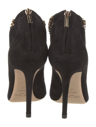 Jimmy Choo Suede Crystal Embellishments Pumps