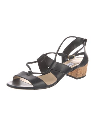 Jimmy Choo Leather Slingback Sandals