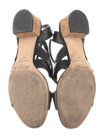 Jimmy Choo Leather Slingback Sandals