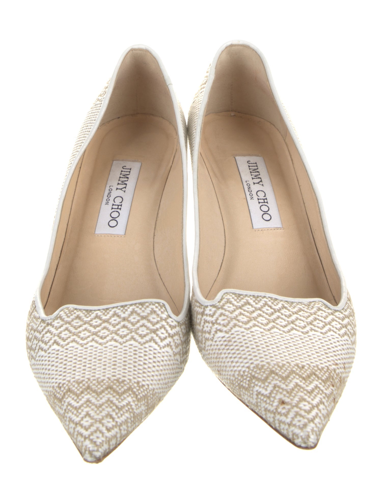 Jimmy Choo Patterned Leather Trim Embellishment Pumps