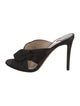 Jimmy Choo Satin Bow Accents Slides
