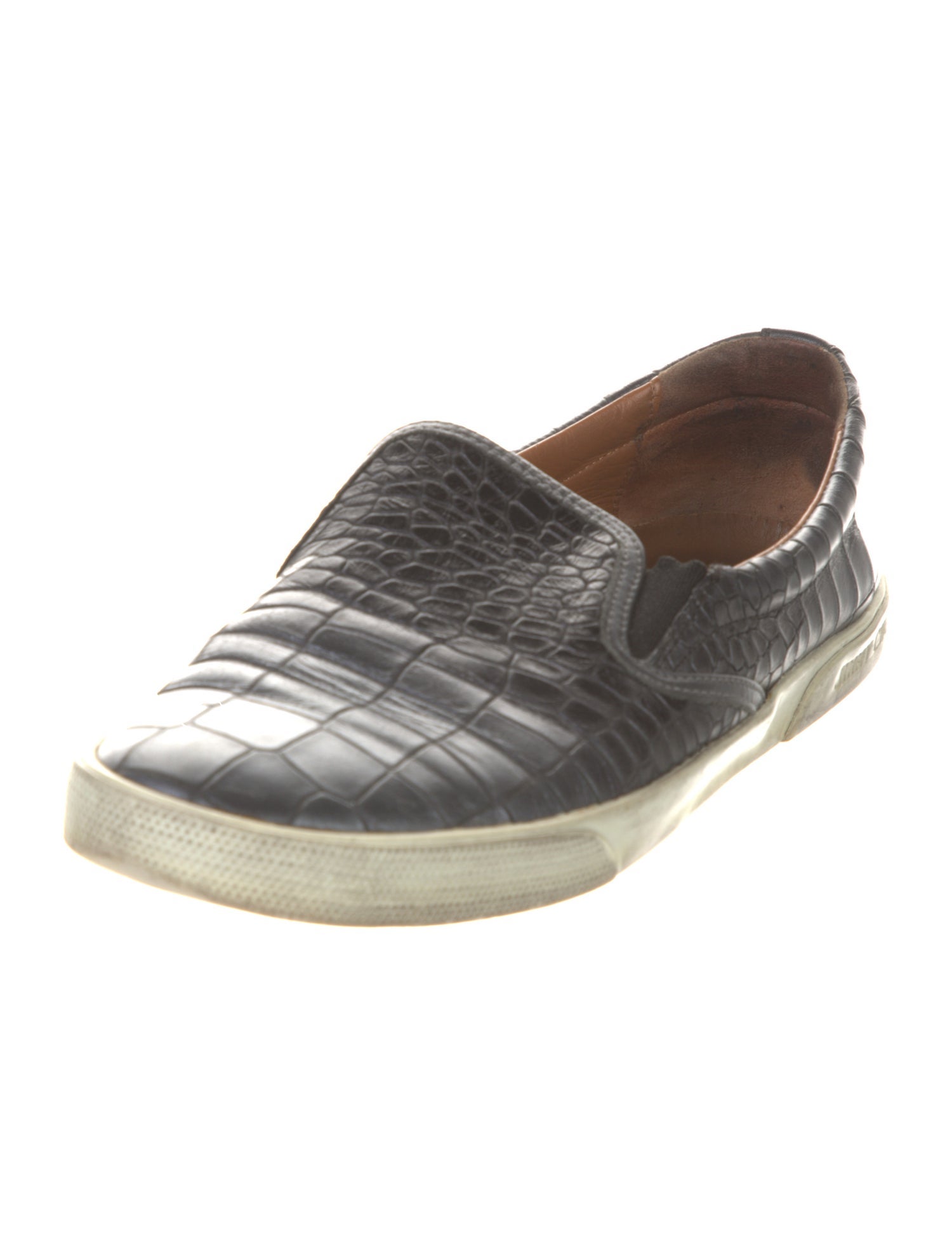 Jimmy Choo Embossed Leather Loafers