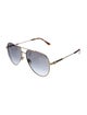 Jimmy Choo Aviator Gradient Sunglasses