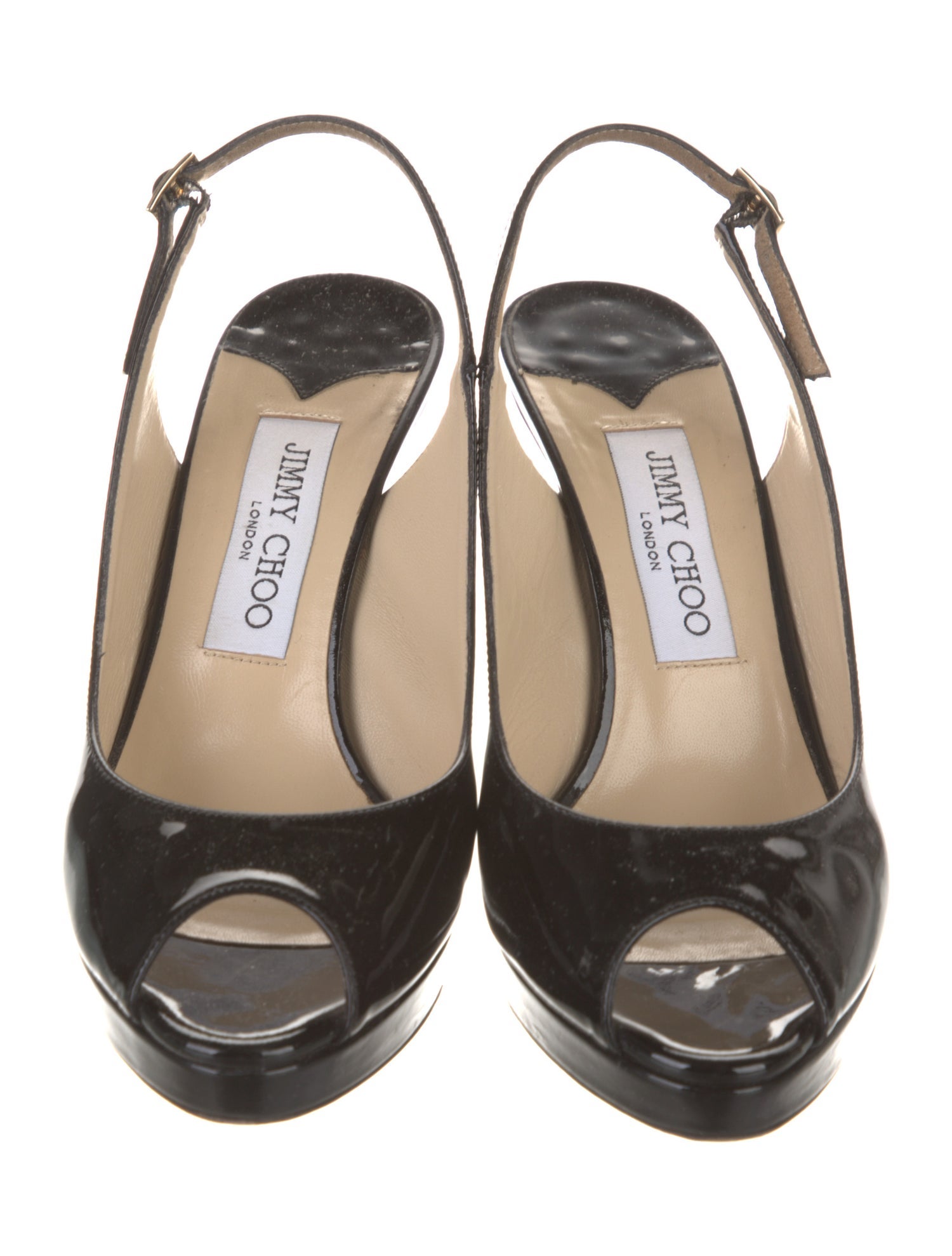 Jimmy Choo Patent Leather Slingback Sandals