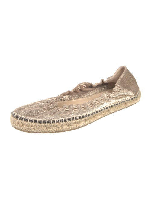 Jimmy Choo Suede Chain-Link Accents Espadrilles
