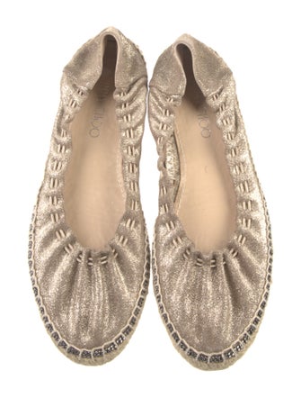 Jimmy Choo Suede Chain-Link Accents Espadrilles