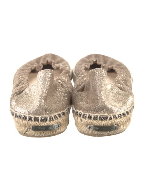 Jimmy Choo Suede Chain-Link Accents Espadrilles