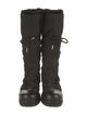 Jimmy Choo Nylon Leather Trim Embellishment Combat Boots