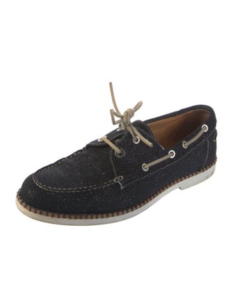 Jimmy Choo Canvas Boat Shoes