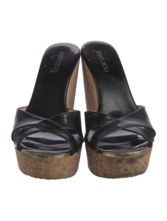 Jimmy Choo Patent Leather Slides