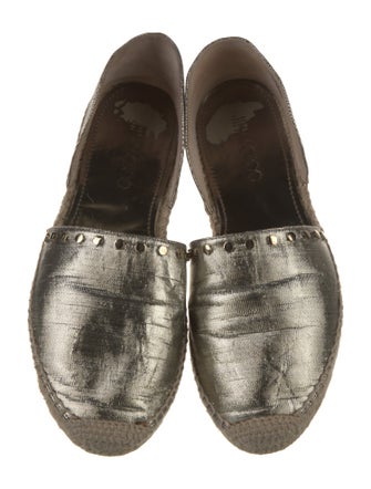 Jimmy Choo Whipstitch Trim D'Orsay Flats