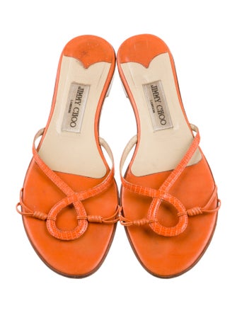 Jimmy Choo Leather Slides