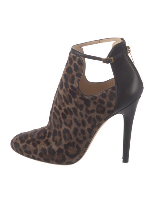 Jimmy Choo Ponyhair Animal Print T-Strap Pumps