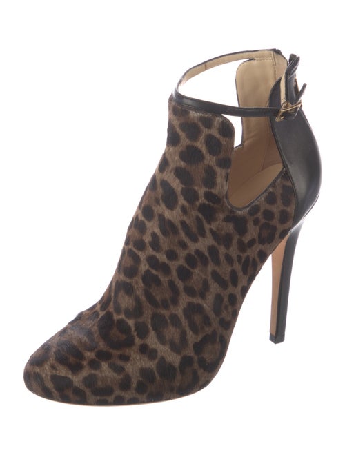 Jimmy Choo Ponyhair Animal Print T-Strap Pumps
