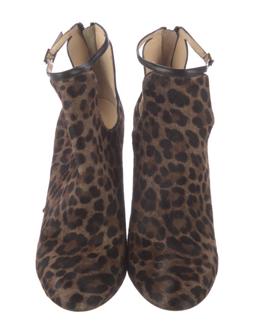 Jimmy Choo Ponyhair Animal Print T-Strap Pumps