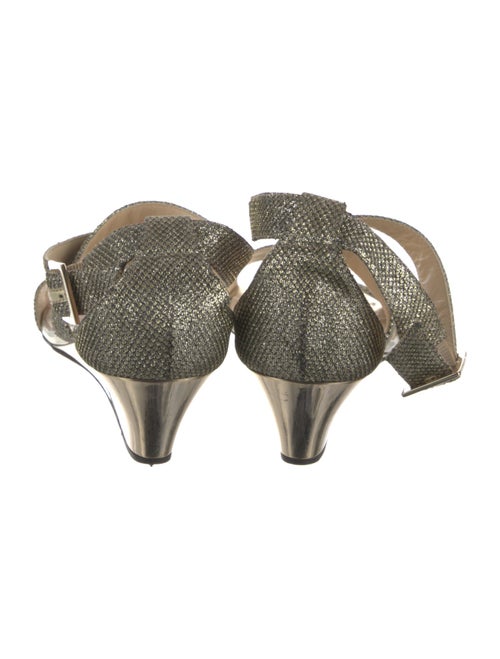 Jimmy Choo Glitter Glitter Accents Slingback Sandals