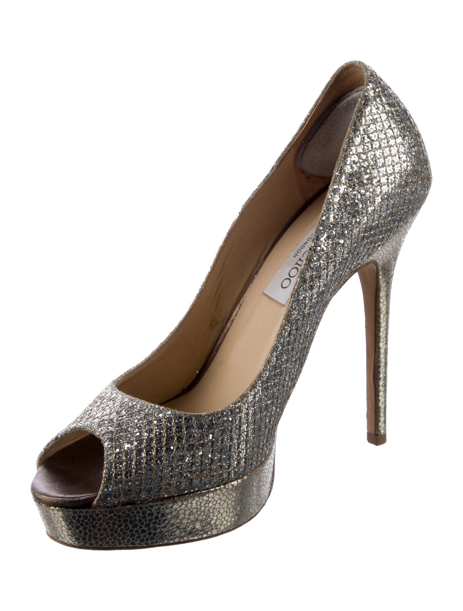 Jimmy Choo Glitter Glitter Accents Pumps