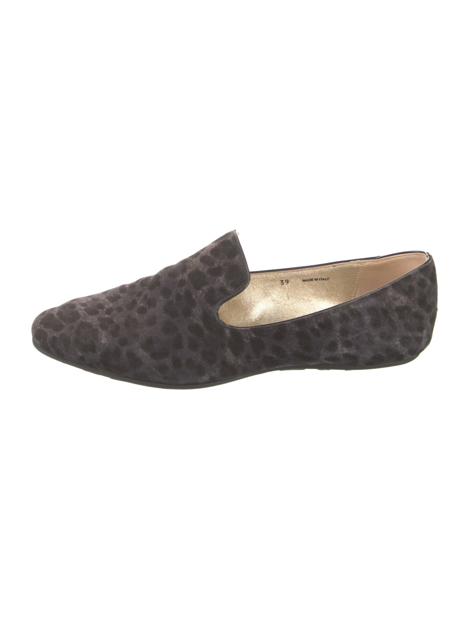 Jimmy Choo Suede Animal Print Loafers