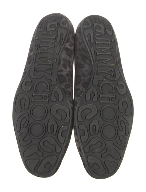 Jimmy Choo Suede Animal Print Loafers