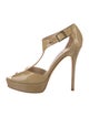 Jimmy Choo Patent Leather T-Strap Sandals